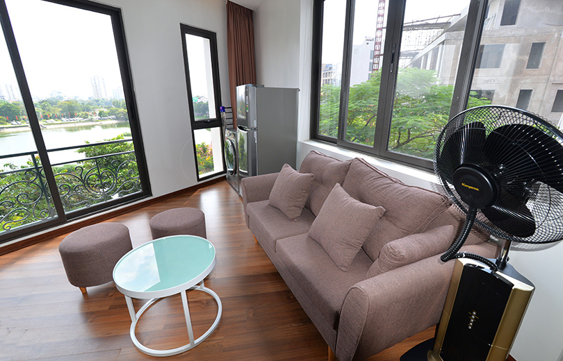 Căn Hộ Dịch Vụ Mới Gần Công Viên Thống Nhất Cho Thuê, Có View Hồ 9