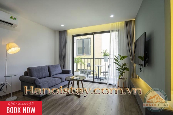Cho thuê căn hộ 1PN đẳng cấp tại Yên Phụ, Tây Hồ, phù hợp người nước ngoài 1