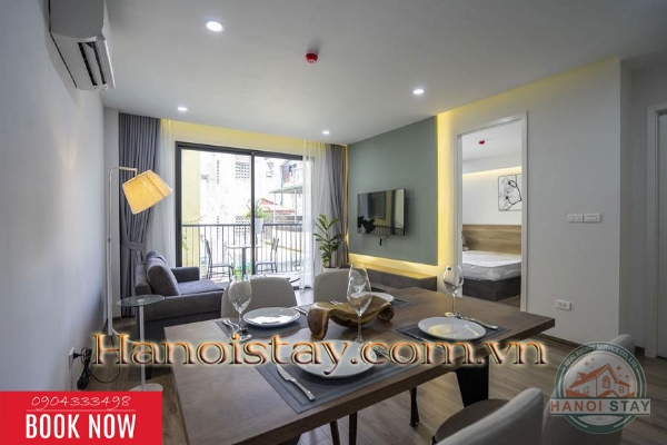 Cho thuê căn hộ 1PN đẳng cấp tại Yên Phụ, Tây Hồ, phù hợp người nước ngoài 9