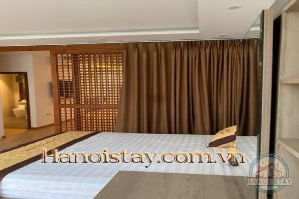 Căn hộ dich vụ 1 phòng ngủ tại Trúc Bạch cho thuê giá rẻ, full nội thất 5
