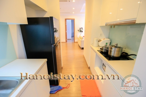 Cho thuê căn hộ Times City theo ngày tháng năm, Căn hộ 3PN sang trọng với lối thiết kế mở hiện đại 12