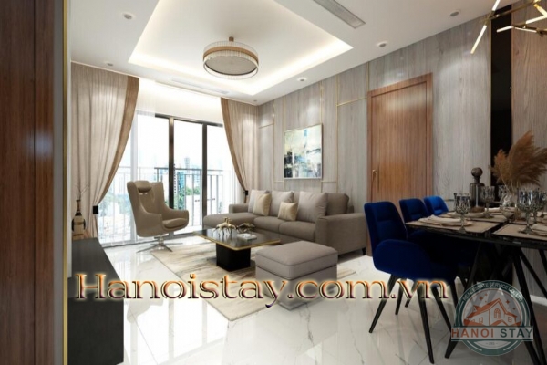 Cho thuê căn hộ cao cấp với 3 phòng ngủ tại Sunshine City, căn góc rộng rãi, full nội thất 2