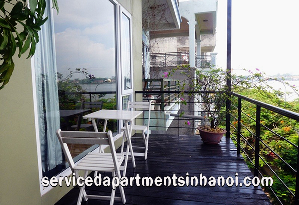 Căn hộ 2 phòng ngủ tại Yên Phụ, Tây Hồ có ban công cho thuê 4