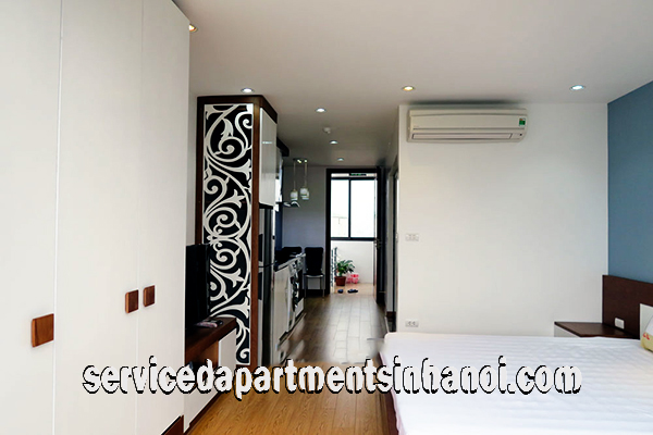 Cho thuê căn hộ 1 phòng ngủ hiện đại gần hồ Hoàng Cầu 8
