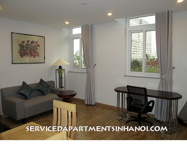 Cho thuê căn hộ 1 phòng ngủ hiện đại gần Triển Lãm Giảng Võ,Ba Đình 12