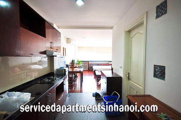 Cho thuê căn hộ 1 phòng ngủ phố Nguyễn Khắc Hiếu, quận Ba Đình 3