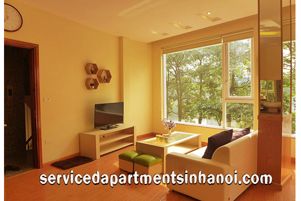 Cho thuê căn hộ 1 phòng ngủ view hồ Trúc Bạch, Ba Đình 1