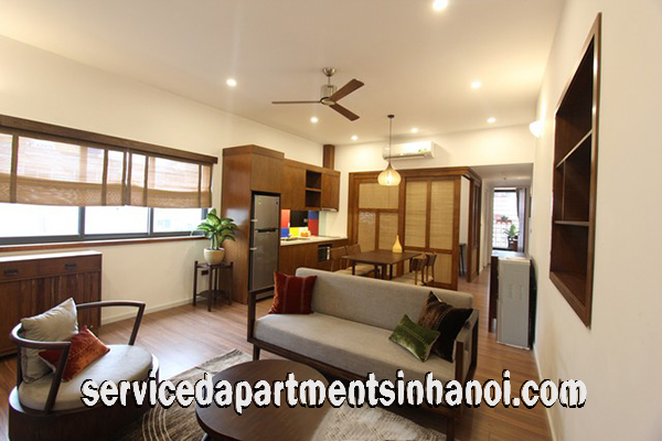 Cho thuê căn hộ DV 2 phòng ngủ mới, phong cách Nhật Bản gần TTTM Vincom