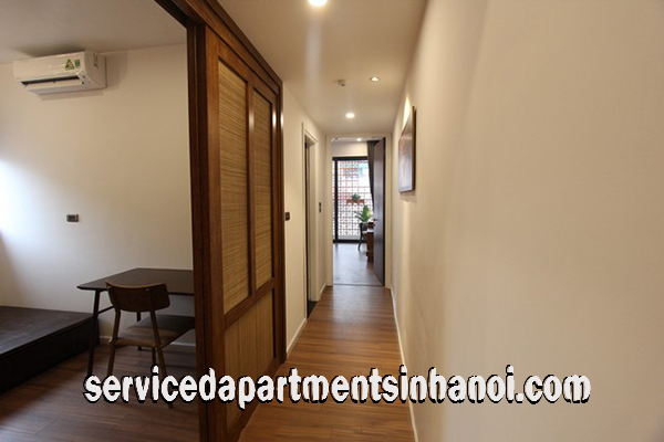 Cho thuê căn hộ 2 phòng ngủ mới, phong cách Nhật Bản gần Vincom 11