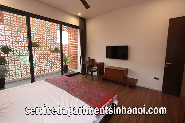 Cho thuê căn hộ 2 phòng ngủ mới, phong cách Nhật Bản gần Vincom 12