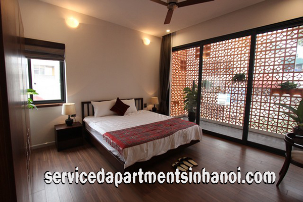 Cho thuê căn hộ 2 phòng ngủ mới, phong cách Nhật Bản gần Vincom 6