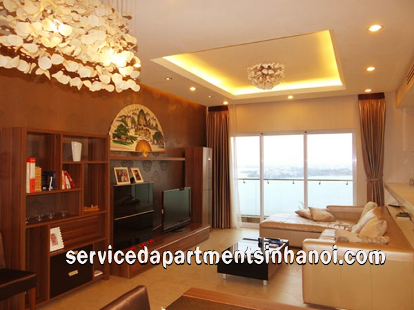 Cho thuê căn hộ 2 phòng ngủ tại Golden West Lake, tầng cao 3