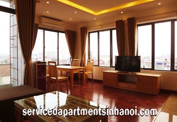 Cho thuê căn hộ dịch vụ 1 phòng ngủ, mới đầy đủ nội thất tại Tô Ngọc Vân, Tây Hồ 1