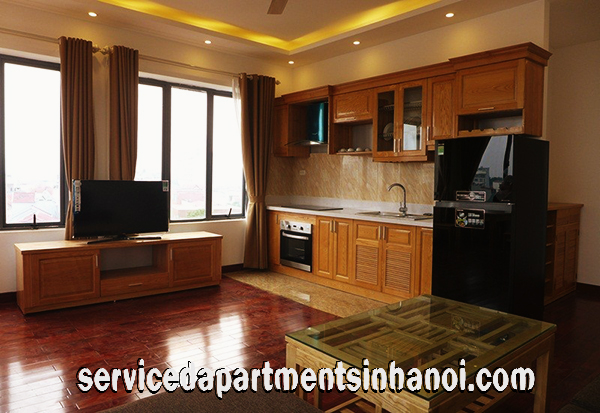 Cho thuê căn hộ dịch vụ 1 phòng ngủ, mới đầy đủ nội thất tại Tô Ngọc Vân, Tây Hồ