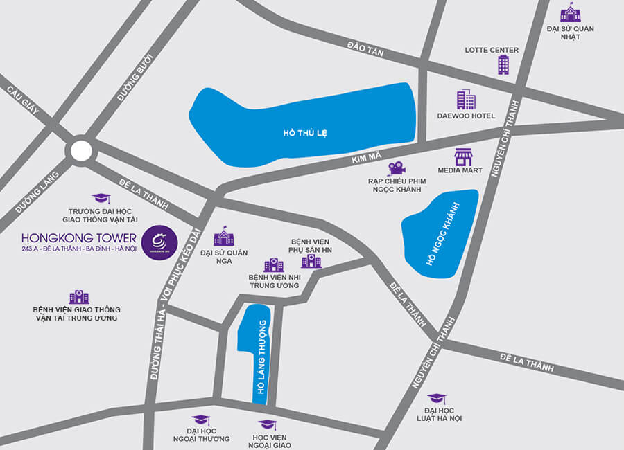 Cho thuê sàn văn phòng thương mại và căn hộ office tel tại Hongkong Tower, quận Đống Đa 13
