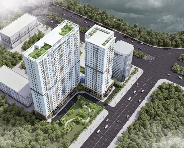 Cho thuê sàn văn phòng thương mại và căn hộ office tel tại Hongkong Tower, quận Đống Đa 3
