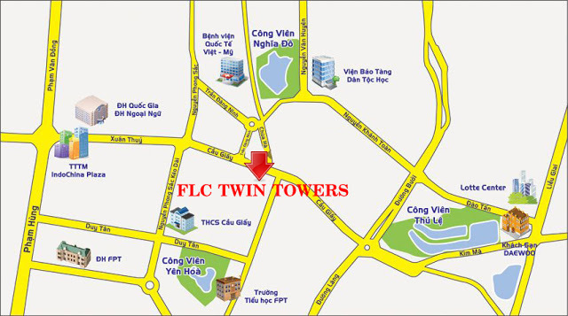 Tòa nhà FLC Twin Towers 265 Cầu Giấy cần cho thuê ngay diện tích 140m2, giá rẻ 8